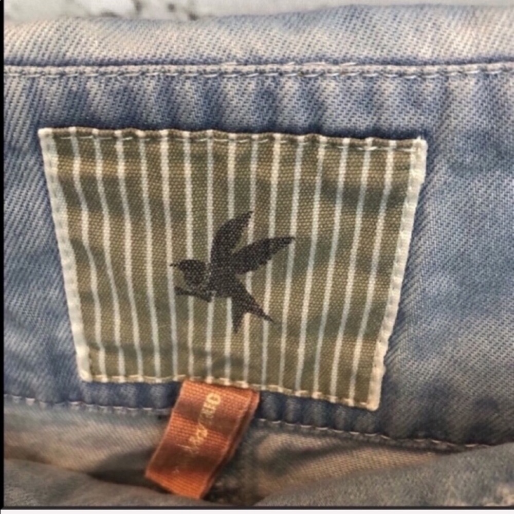 ONE TEASPOON   /Chambray Bobby Shorts - Picture 4 of 5